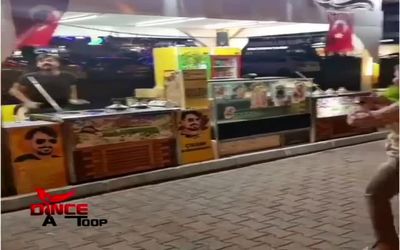رقص بانوی ایرانی با بستنی فروش معروف! / ویدیو