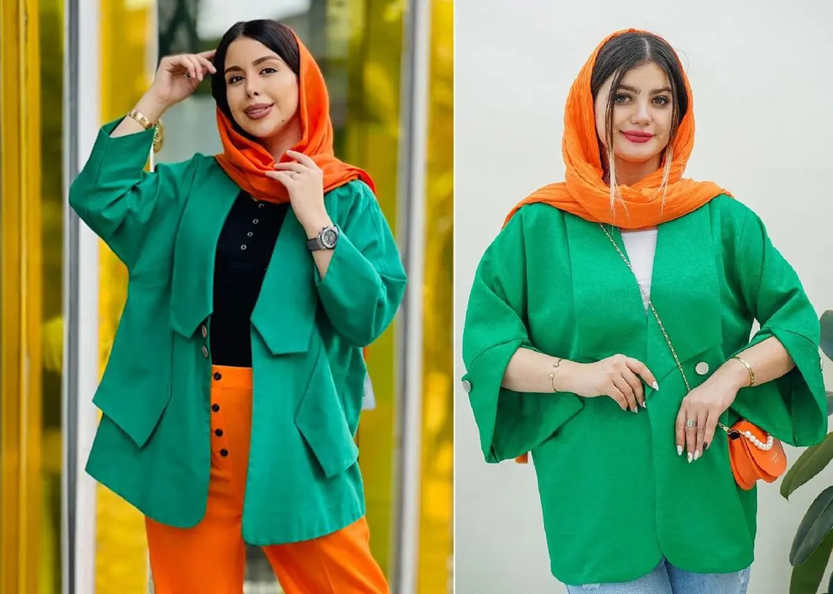 استایل سبز و نارنجی
