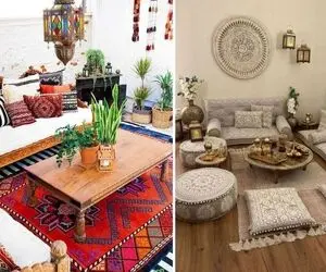 دکوراسیون خانه سبک مراکشی / اگه مبل نداری این بهترین روش واسه خوشگلاسیون فضاست