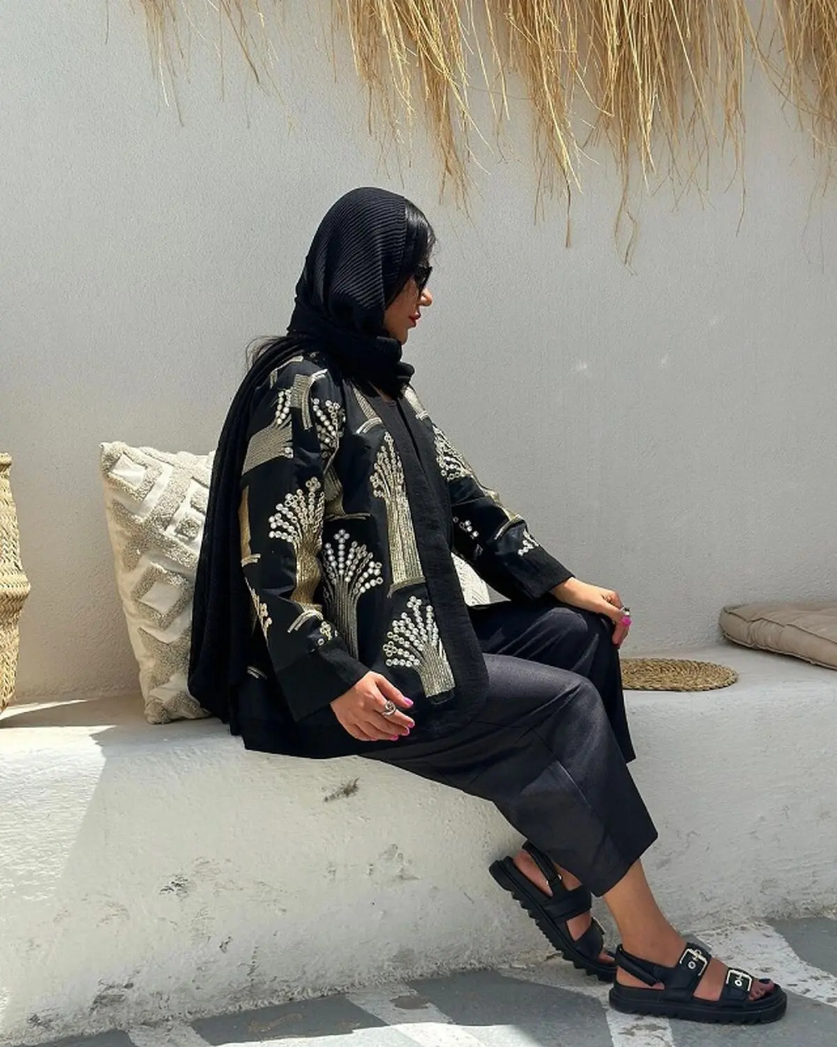 مانتو سوزن دوزی لینن