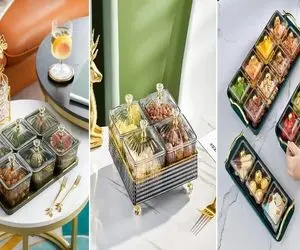 آجیل خوری چندتایی رومیزی؛ اینا با نیم کیلو آجیل پُرن ولخرجی نمیکنی جلو مهمونم باکلاسی