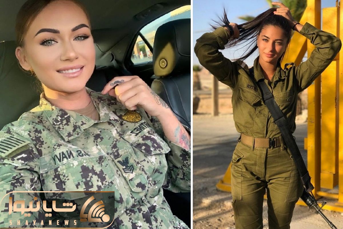 beautiful women in military