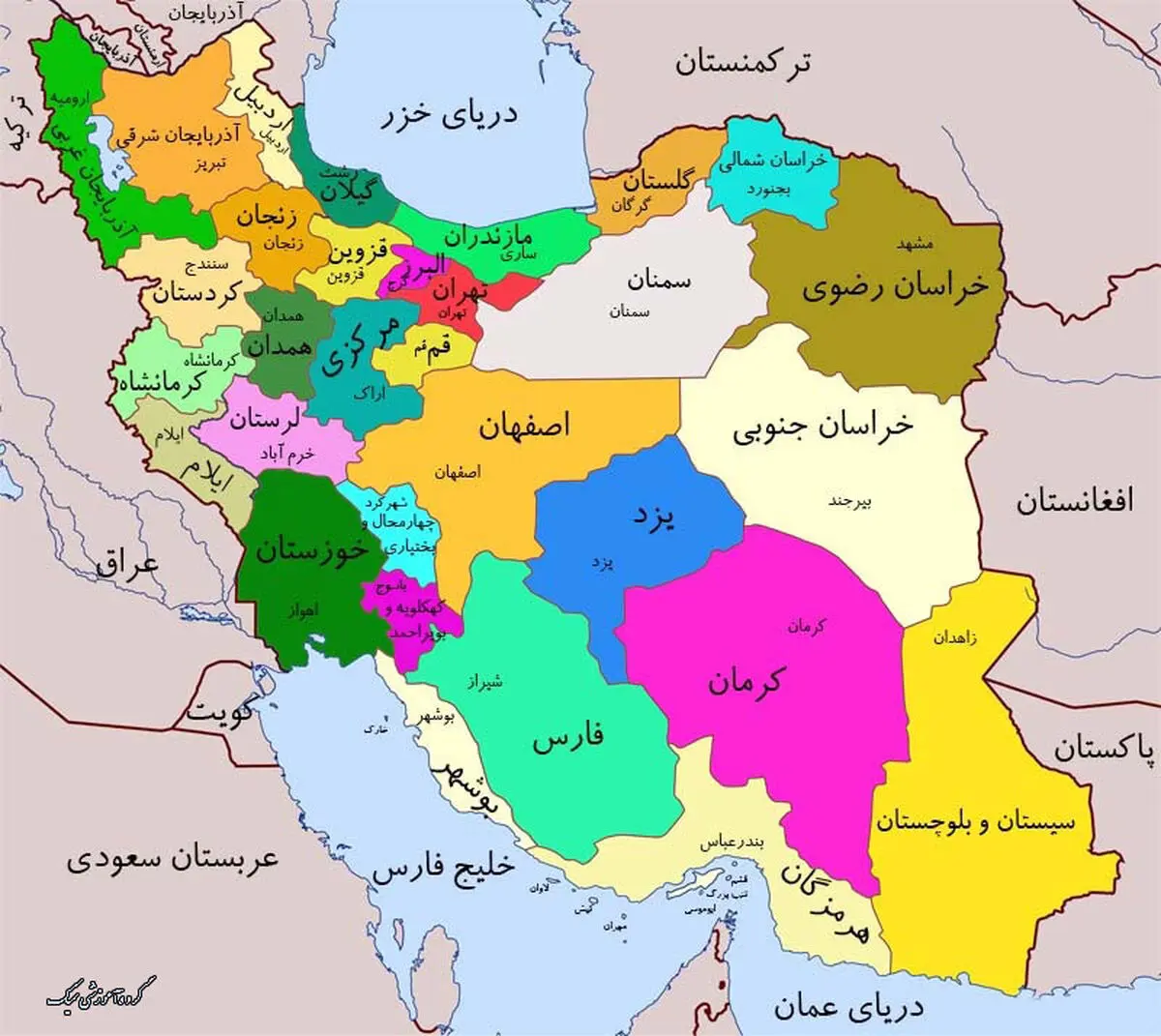 نقشه ایران