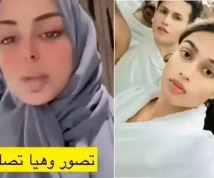نماز خواندن جنجالی زن پر بوتاکس در مکه؛  طواف خانوم بی‌حجاب دور کعبه چی میگه!