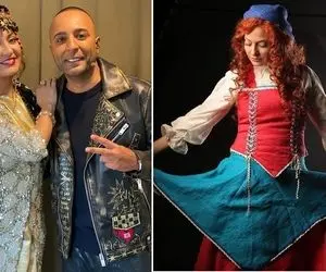 دیده شدن یهویی مهناز افشار با خواننده مشهور؛ خانوم حوله پیچ شده خودشو زد کوچه علی چپ!