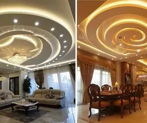 سقف کاذب مدرن و زیبایی به تمام معنا / با این سقفای معلق دیگه نیازی به دکوراسیون نیست