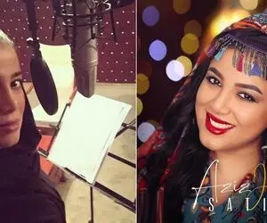 (عکس) بارداری ستین خواننده زن اونور آبی که با شهرزاد معروف شد