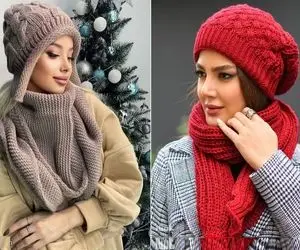 جدیدترین کلاه و شال گردن دخترانه / صورتت گرده یا کشیده بیا تا بگم کدوم کلاه بهت میاد