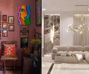 دکوراسیون و چیدمان خانه 90 متری سبک تلفیقی / بانوی نقاشی که واسه خونش سنگ تموم گذاشته