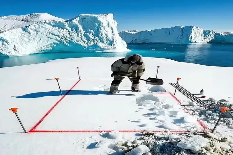 معماری خلاقانه؛ یخ های قطب رو کند تا به زمین سفت برسه اون زیر یه خونه ساخت محشر کبری