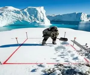 معماری خلاقانه؛ یخ های قطب رو کند تا به زمین سفت برسه اون زیر یه خونه ساخت محشر کبری