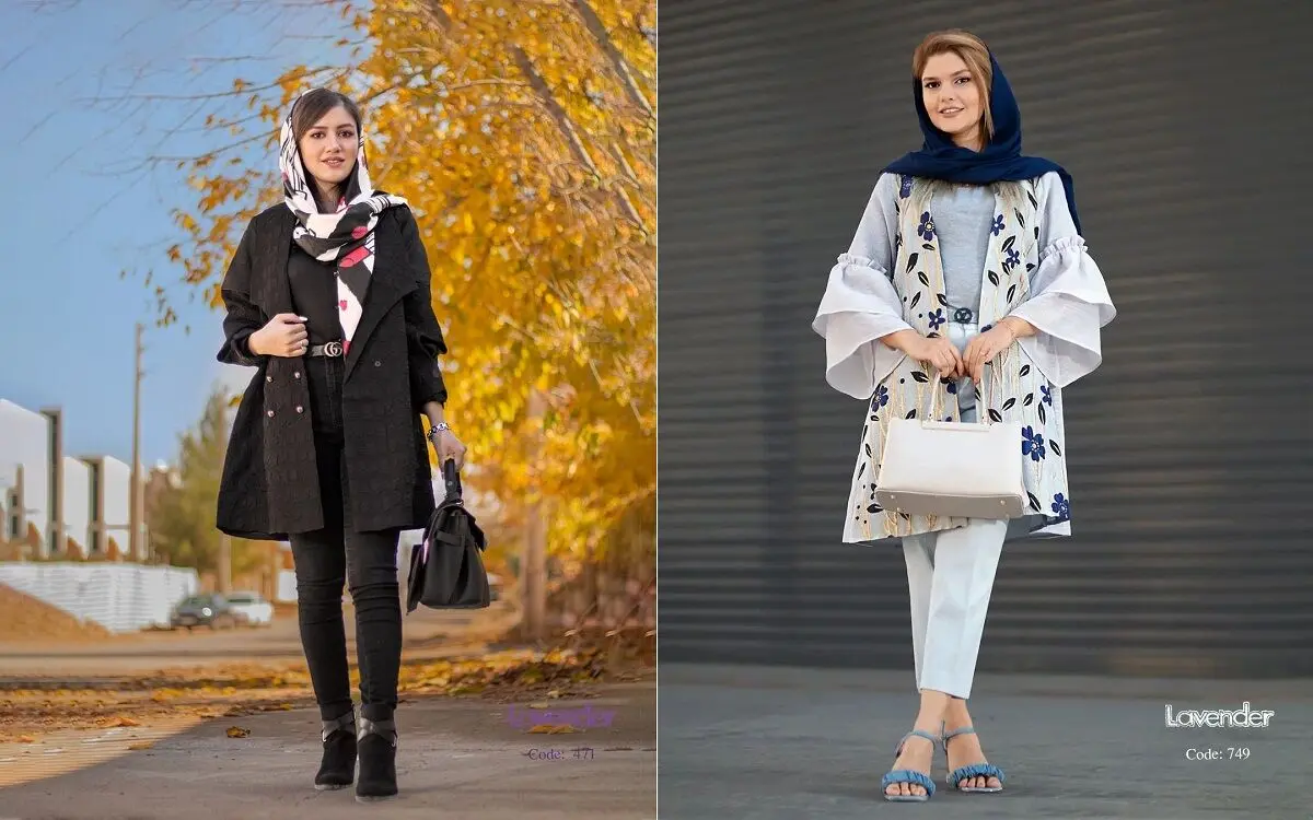 مانتوی ژاکارد