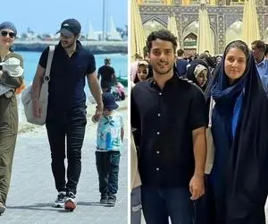 خودنمایی همسر فرانسوی ساعد سهیلی با این مدل لباس حرمی اش چشمارو میخکوب خودش کرد!
