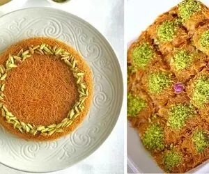 طرز تهیه حلوای شعریه عربی / یه دسر خوشمزه و خاص که بی نظیره