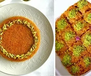 طرز تهیه حلوای شعریه عربی / یه دسر خوشمزه و خاص که بی نظیره