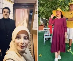 جلف بازی "صبا راد" دَم پر همسرش وقتی فیگور میاد پرستیدنی؛ مجری ساده و اطوار عجیب!