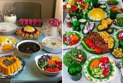 دیزاین میز شام غذای ایرانی؛ از سلیقه گذاشتن واسه روی خوراکیا تا چیدمان و تزیین رو میز