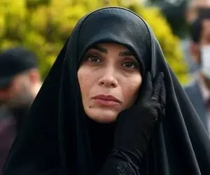 (عکس) الهام چرخنده سخنران ویژه تشییع شهدای مرزبان