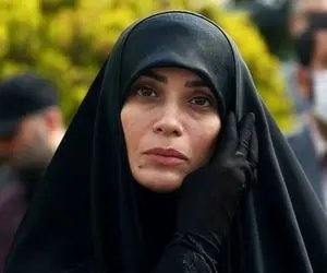 (عکس) الهام چرخنده سخنران ویژه تشییع شهدای مرزبان