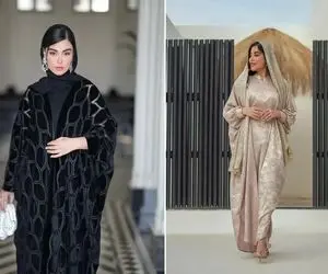 مانتو عبایی مد 2025 در دبی و بین ملکه های عرب؛ انتخاب شیک و فاخر زنان ثروتمند