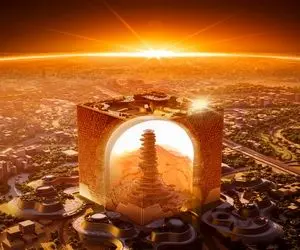 (ویدئو) برجی خارق‌العاده در ریاض! 