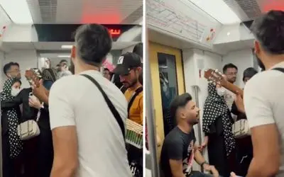 آواز خیابانی ؛ ببینید خوانندگی پسران جذابی که در مترو نگاه همرو خیره کردند!