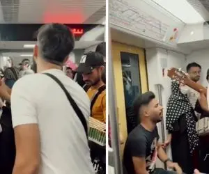 آواز خیابانی ؛ ببینید خوانندگی پسران جذابی که در مترو نگاه همرو خیره کردند!