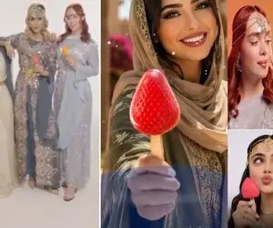 (ویدیو) تبلیغ خبر ساز بستنی میهن با دختران بی حجاب در امارات