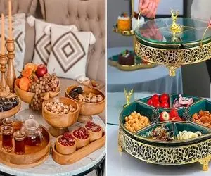 شیک ترین ظروف آجیل خوری جدید برای عید؛ پذیرایی فوق لاکچری لایق سفره خان و خانزاده ها