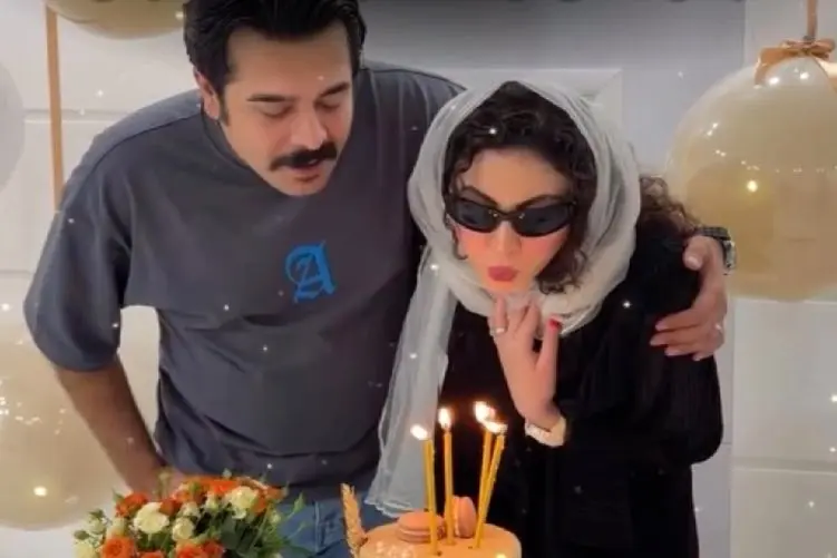 آواز شاد؛ بغض و سوپرایز عاشقانه مریم مؤمن و همسرش در اولین جشن تولد مشترکشان