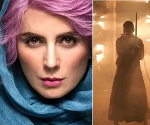 موهای تراشیده لیلا حاتمی مشکل شرعی فیلم قاتل و وحشی