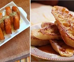 طرز تهیه خاگینه با نان باگت / دسر ساده و فوری با مزه فوق العاده
