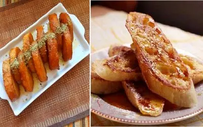 طرز تهیه خاگینه با نان باگت / دسر ساده و فوری با مزه فوق العاده
