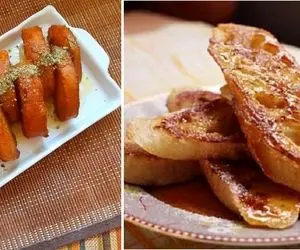 طرز تهیه خاگینه با نان باگت / دسر ساده و فوری با مزه فوق العاده