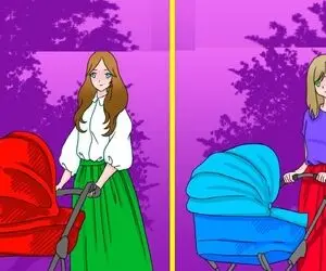 هوش؛ اگه ته تیزهوشایی بگو کدوم از این مادرا که با کالسکه اومده پولدار نیست و فقیر؟(تصاویر)