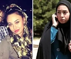 چهره تغییر کرده دایانا حکیمی با بک گراند فوتوشاپی / بیوگرافی و ژست دهه هشتادی با مادر