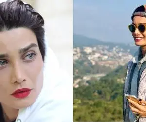 تیپ خفن "تینا آخوندتبار" با کلاه شاپو و آرایش غلیظ؛ دندوناتم که مثل برف شده جذاب جان