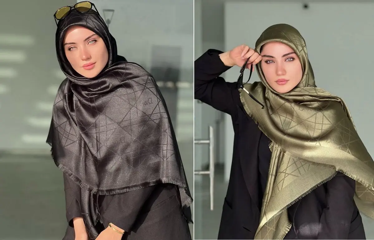 روسری ساتن ابریشم
