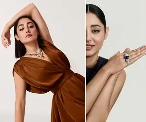 (عکس) گلشیفته فراهانی و تبلیغ جذاب گردنبند الماس کارتیه