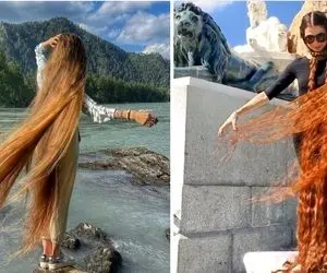 دختران راپونزل در دنیای واقعی؛ "گیس بلندایی" که عضوی از حوریایی بهشتی رو به خود دارند!