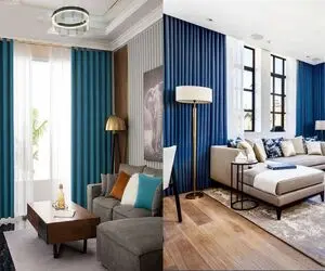 پرده آبی دارید؟ این مبل‌ها رو از دست ندید/خونه‌ رو با پرده آبی و مبل مناسب متحول کنید
