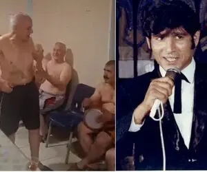 آواز شاد؛ کلی پیرمرد به یاد قدیم ها رفتن حموم عموی و دل شده کاسه خون آغاسی خوندن