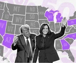 نتایج زنده انتخابات آمریکا 2024+ بروزرسانی لحظه ای تعداد رای الکترال