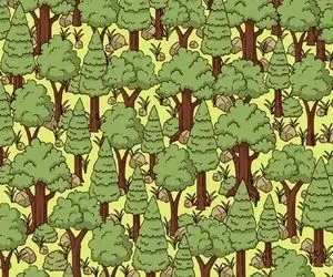 بازی فکری؛ اگه اولدرم اولدرم میکنی که تیزهوش زمین و زمانی خارپشت رو بین کاج ها دریاب