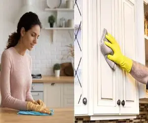 صفر تا صد از بین بردن لکه های سمج چربی از روی کابینت/ با مواد طبیعی تار و مار کن