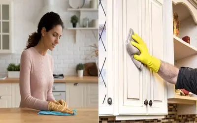 صفر تا صد از بین بردن لکه های سمج چربی از روی کابینت/ با مواد طبیعی تار و مار کن