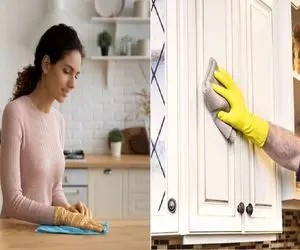 صفر تا صد از بین بردن لکه های سمج چربی از روی کابینت/ با مواد طبیعی تار و مار کن