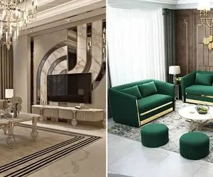 انواع و اقسام چیدمان برای مبلمان 7 و 9 نفره؛ نئوکلاسیک، راحتی و استیل در هر متراژ فضا