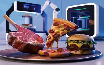 سفر در زمان؛ خداحافظی با گاز و فر در 2050 قراره با پرینتر سه بعدی غذا بسازن بدون هیچی