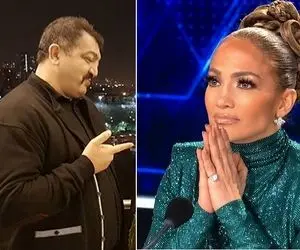 (عکس) بادیگارد جنیفر لوپز تماشاگر بازی پرسپولیس